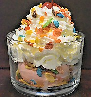 Yabba Dabba Yum Kids Ice Cream Sundae At Chantilly Goods Ice Cream Shop Weissport Jim Thorpe Area