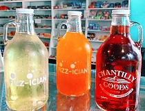 Old Fashion Growler Sodas at Chantilly Goods Ice Cream Shop